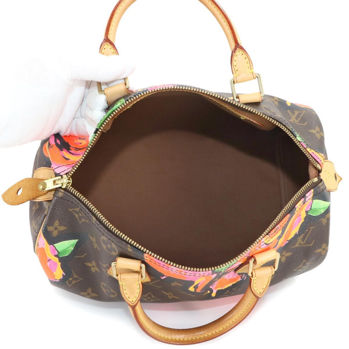 ルイ ヴィトン LOUIS VUITTON モノグラム ローズ スピーディ 30