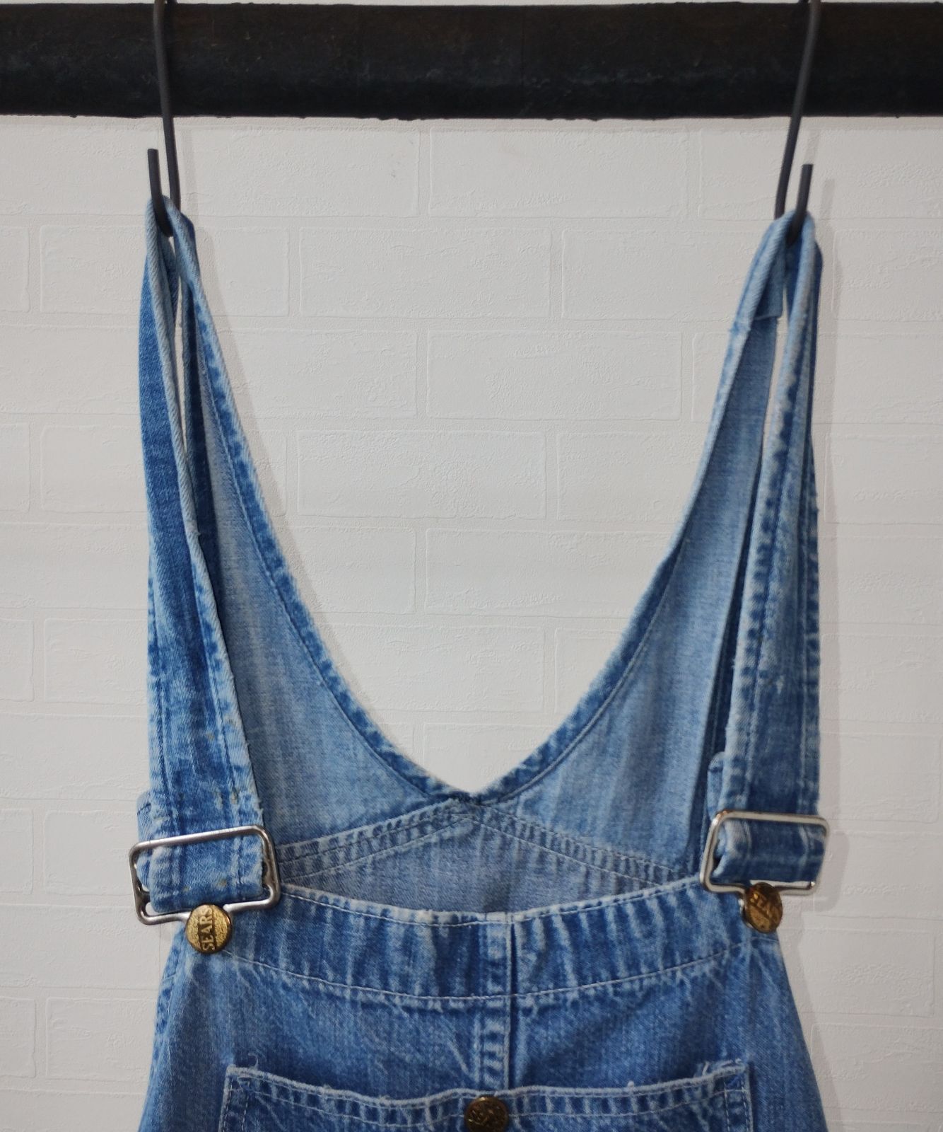 Searsシアーズ　SCOVILLジッパー　ヴィンテージ　つなぎ　オーバーオール □ 60〜70s vintage □ SEARS シアーズ □ SCOVILL ZIPPER