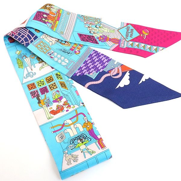 広尾店】エルメス HERMES ツイリー La Maison des Carres メゾンデ  