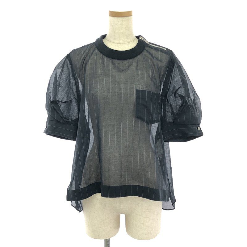 美品】 sacai / サカイ | 2023SS | Chalk Stripe Pullover ブラウス