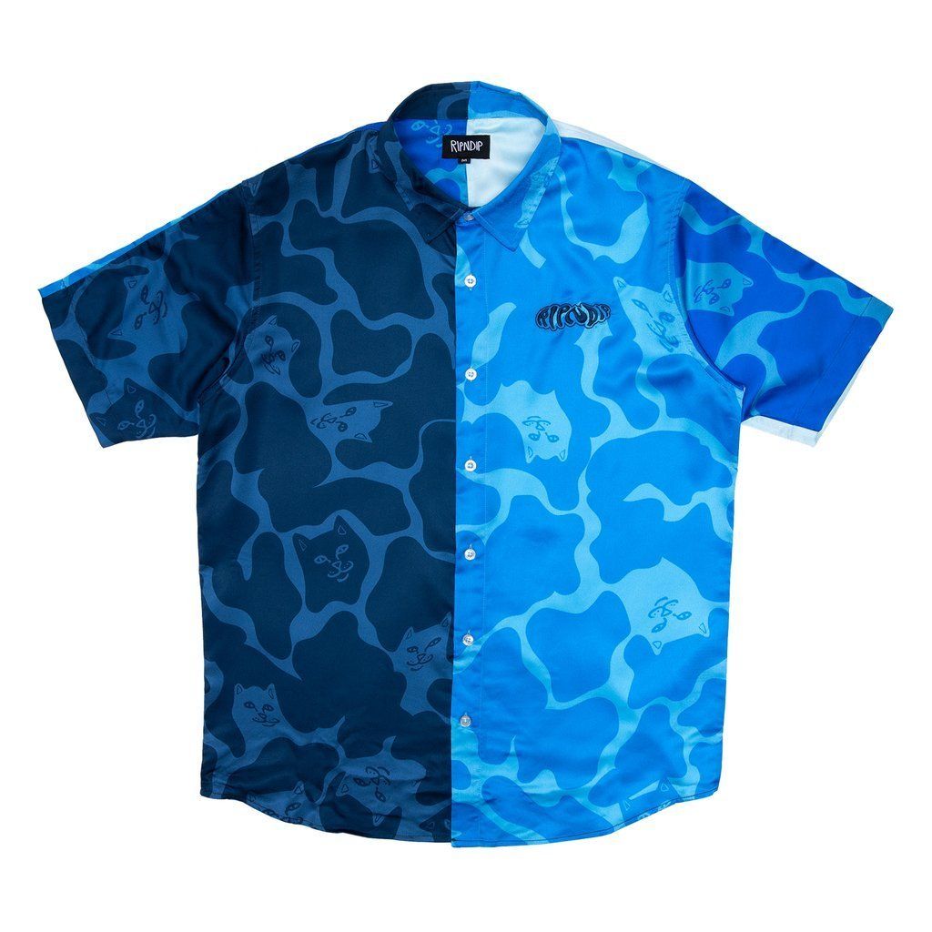 Ripndip Soho Button Up Shirt Blue M シャツ 送料無料