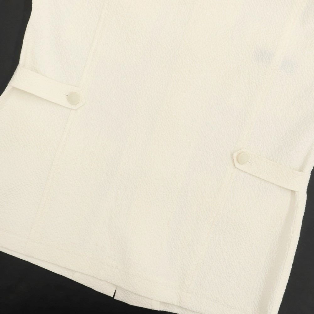 未使用　タリアトーレ 春夏向け コットンジャケット48 アイボリー 新品】タリアトーレ TAGLIATORE SHIRT ストレッチシアサッカー