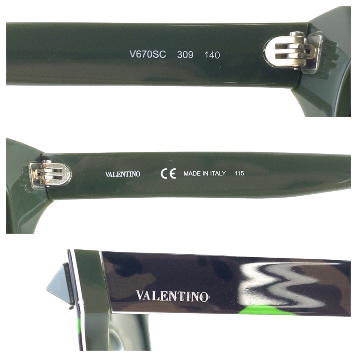 ☆美品☆ VALENTINO サングラス 迷彩柄 プラスチック スタッズ VALENTINO ヴァレンティノ 迷彩柄 カモフラージュ スタッズ