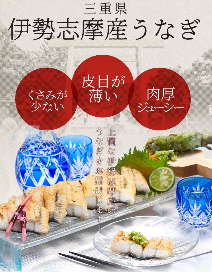 うなぎ 伊勢志摩産 たれ 中サイズ 2尾 たれ付 送料無料 国産 ウナギ 鰻
