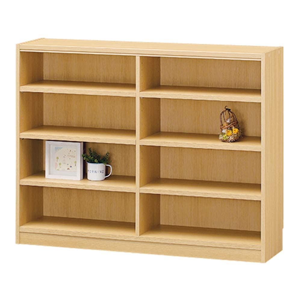 在庫処分 高さ90 幅117 ナチュラルブラウン 奥行29cm 棚板耐荷重10kg 豊富なサイズバリエーションでどんな部屋にも合わせやすい 本棚 TNL-90117NA シェルフ 幅広 ワイド タナリオ 組み合わせ自由なフリーラック 白井産業