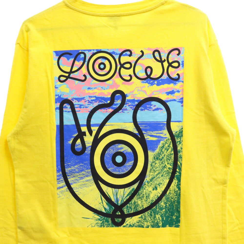LOEWE (ロエベ) エルンバックプリント長袖Tシャツ カットソー イエロー 