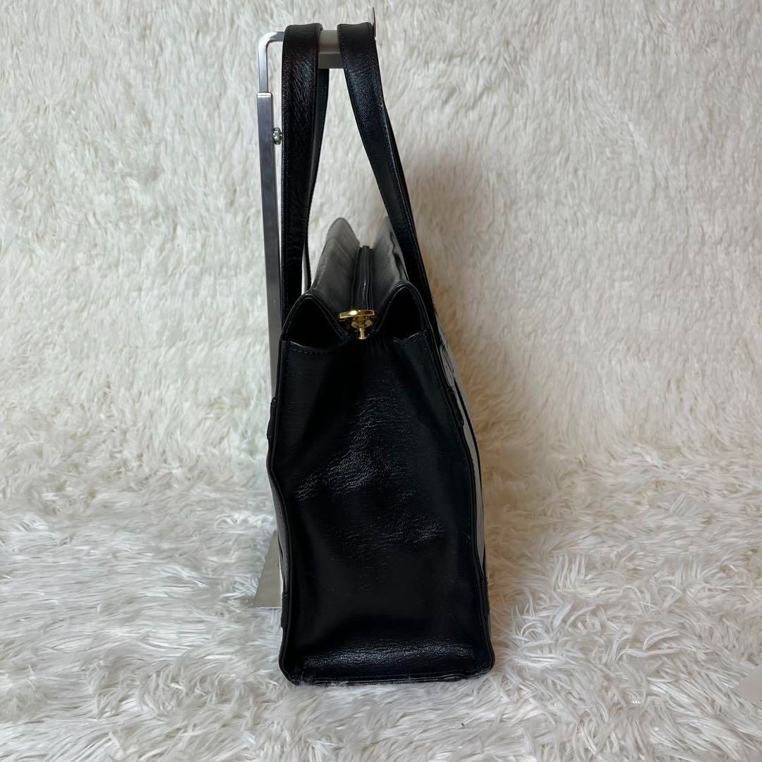 GIVENCHY ジバンシー トートバッグ レザー 型押しロゴ ブラック