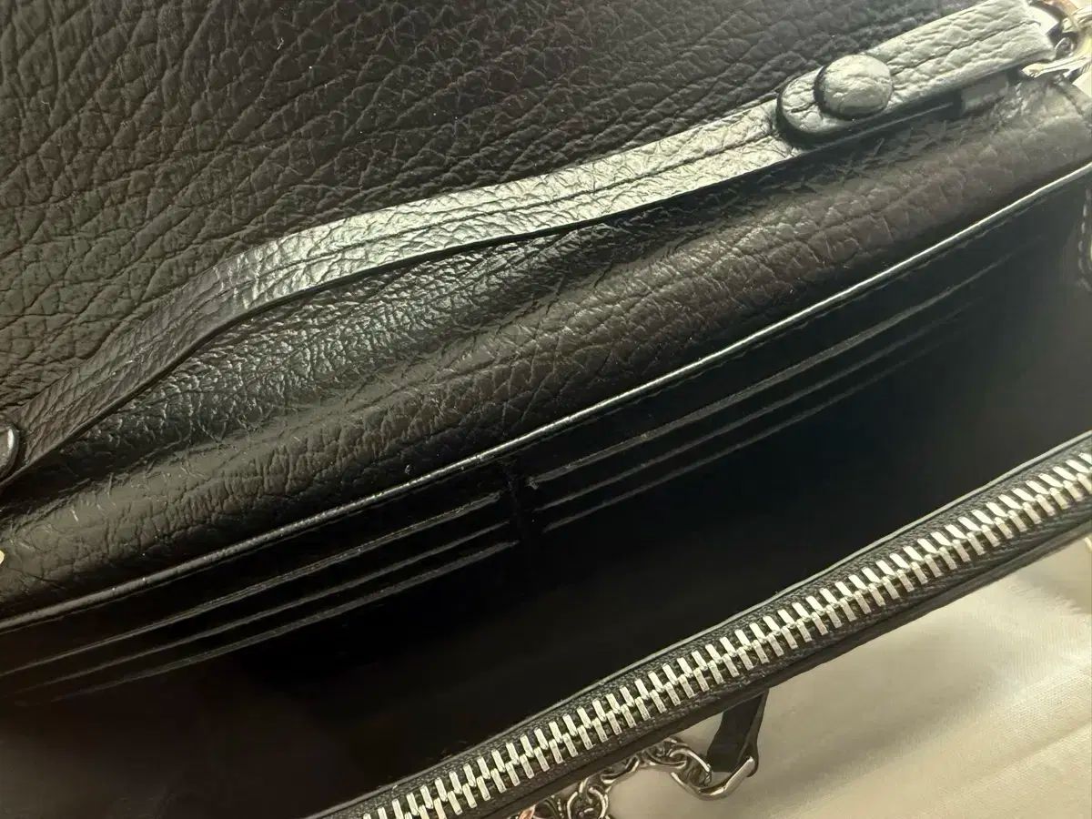 メゾン Maison Margiela メゾン マルジェラ ポストステッチ チェーン フラップ ウォレット DECORATOM_COM_BR