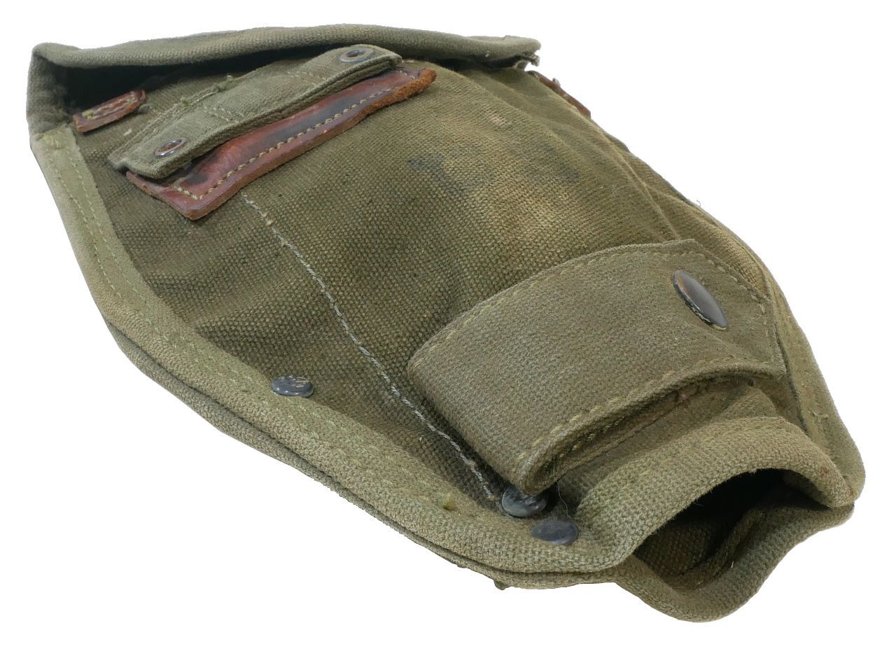 M1956 アメリカ軍 ショベルカバー Shovel Vietnam Cover 画像現品a キャリア Eツール Eツールキャリア Canvas 画像現品b Tool Entrenching Army Pick