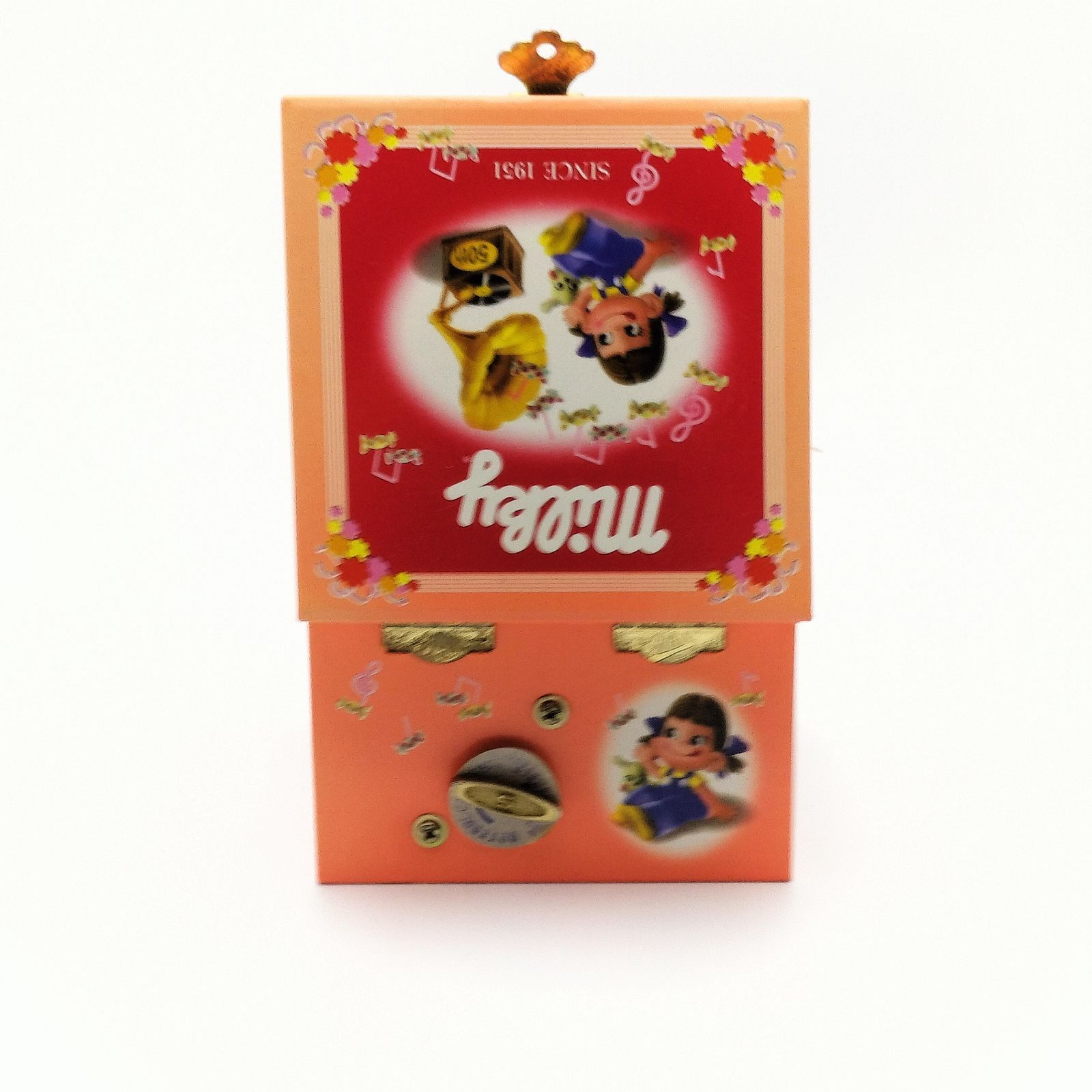 ミルキー誕生50周年記念品のオルゴールBOX ペコちゃん オリジナル