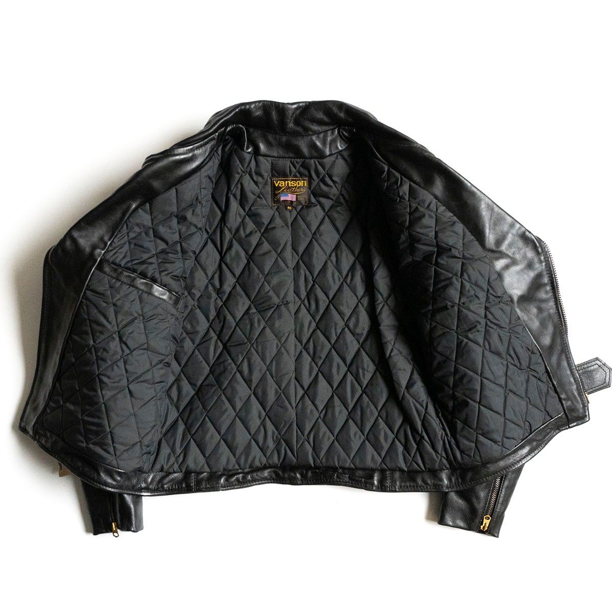 美品】 VANSON 【C2 ダブルライダース ジャケット】40 レザー