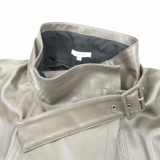 極美品 ブラミンク BLAMINK 牛革 オーバーサイズ レザージャケット  