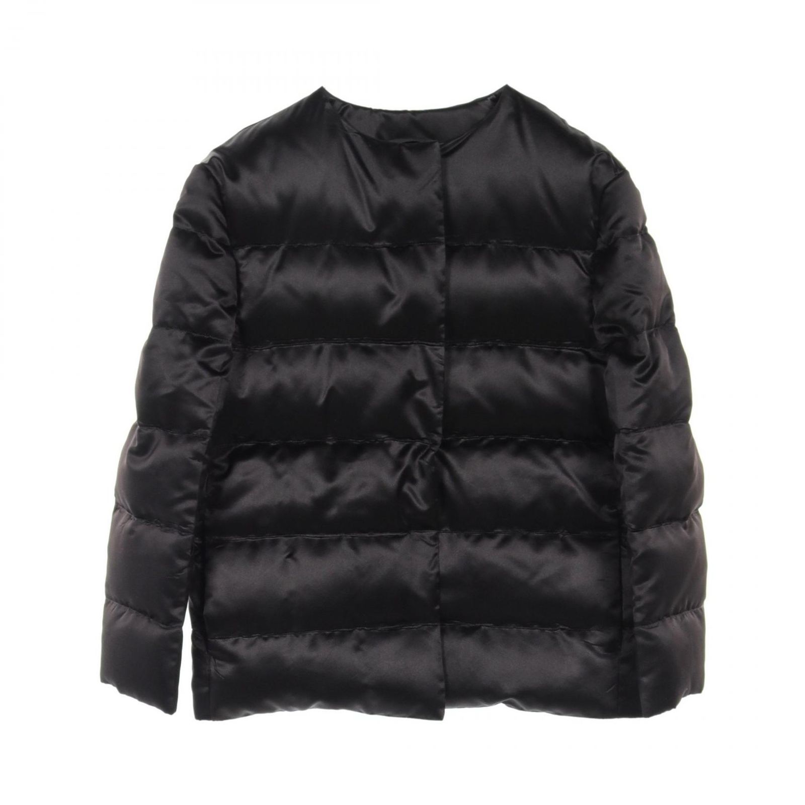 2025，定番人気 【美品】プラダ PRADA ノーカラーダウンジャケット