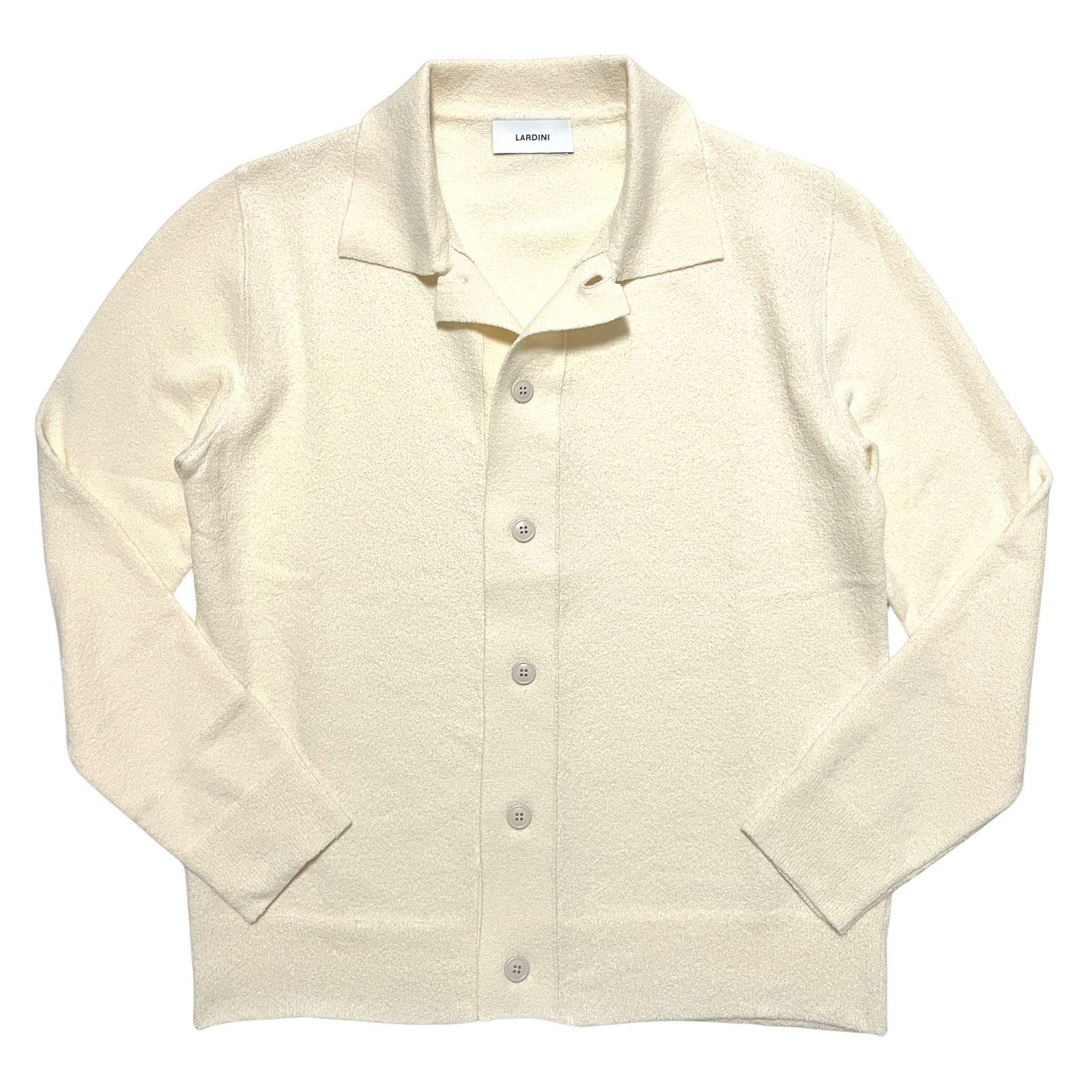 LARDINI ニットジャケット アイボリー 春夏 コットン Mサイズ