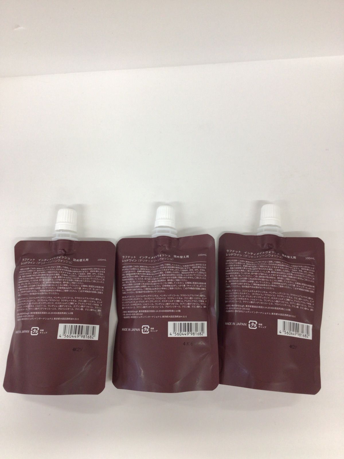 B698 laugh. Intimate Wash red wine ラフドット インティメイト