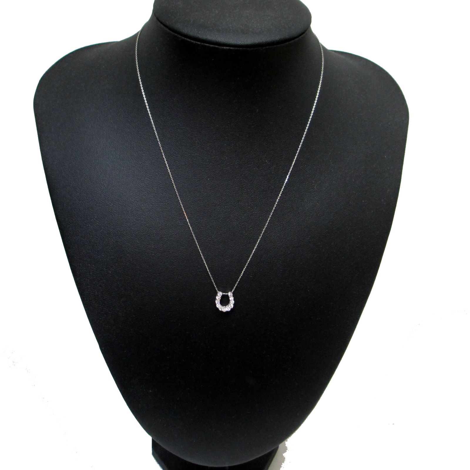 プラチナ850 ダイヤモンド 馬蹄ネックレス