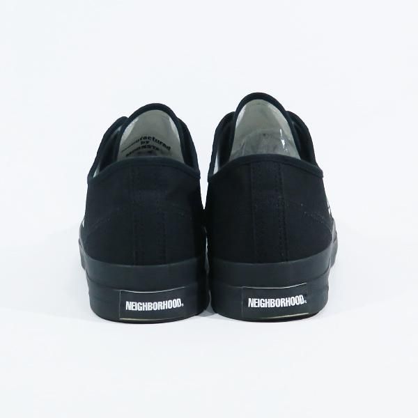 NEIGHBORHOOD ネイバーフッド 23AW NHXMOONSTAR.GR LOW SNEAKER 232MSMUN-FW01 ムーンスター ローカット スニーカー ブラック シューズ