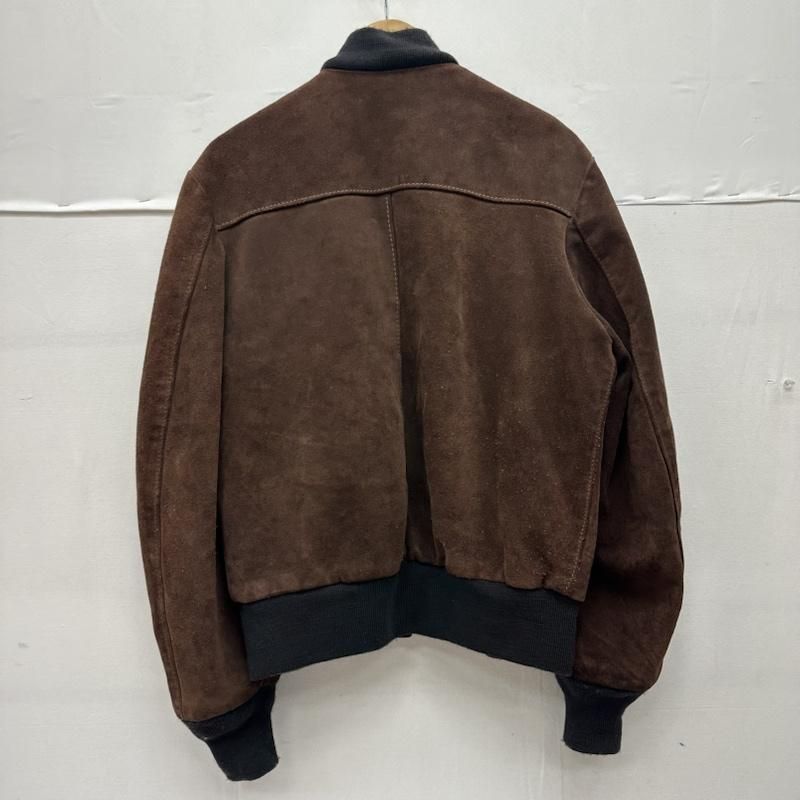 Schott ショットUSA製 スエード ボンバージャケット ブラウン 40 Schott スエード レザージャケット MA-1 ボンバージャケット