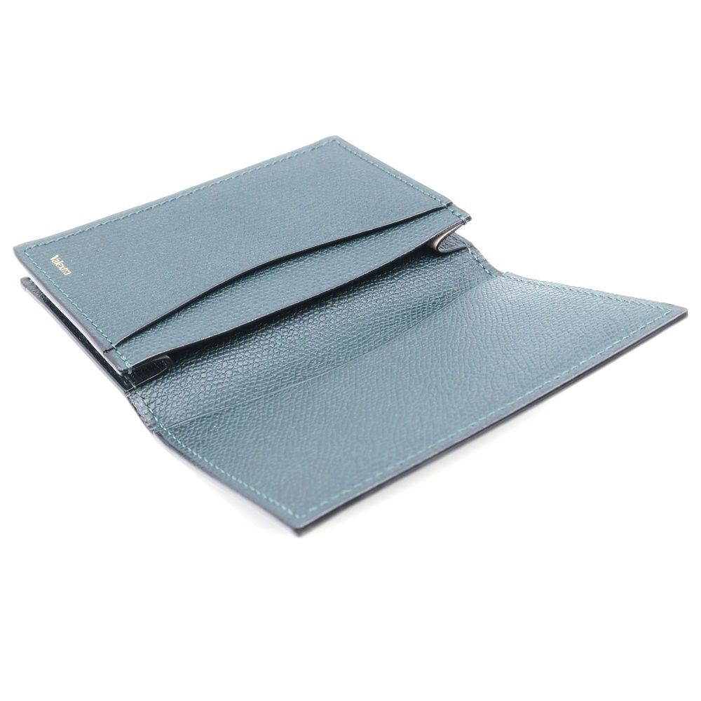 【美品】Valextra ヴァレクストラ 名刺入れ カードケース ダークグリーン Valextra (ヴァレクストラ) 名刺ケース 小物入れ ダークグリーン