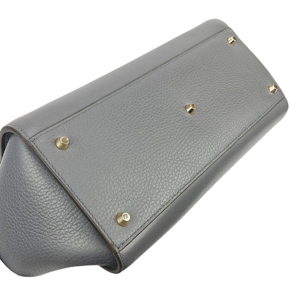 □未使用□ フルラ エマ M 2way トート ハンド バッグ カーフ レザー  