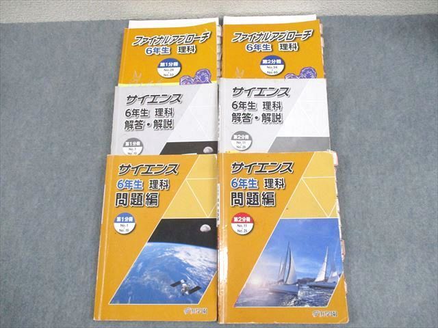【美品】浜学園 小6 理科 2023 1年分サイエンス ＆ ファイナルアプローチ 浜学園 小6 理科 サイエンス・ファイナルアプローチ フルセット
