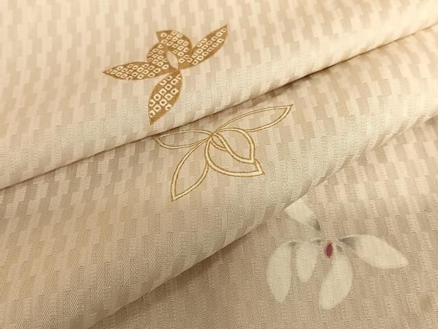 上質な逸品　新品未仕立　正絹　濱ちりめん　友禅小紋着尺　大正ロマン風 ちりめんのお着物 正絹 上質な逸品 新品未仕立 正絹 濱ちりめん 友禅小紋