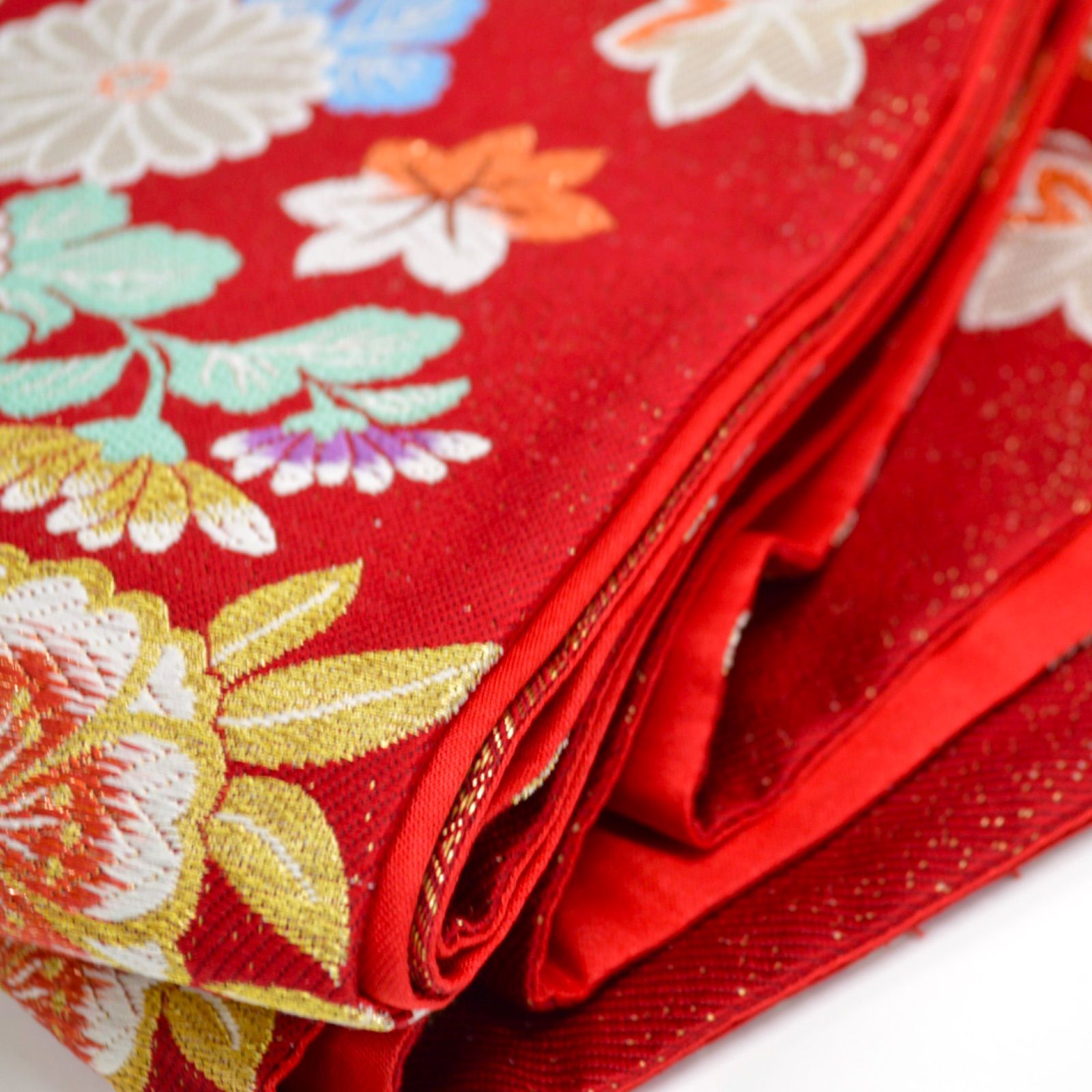 美品》正絹 振袖フルセット M〜LLサイズ 成人式 金駒刺繍 水色地 古典