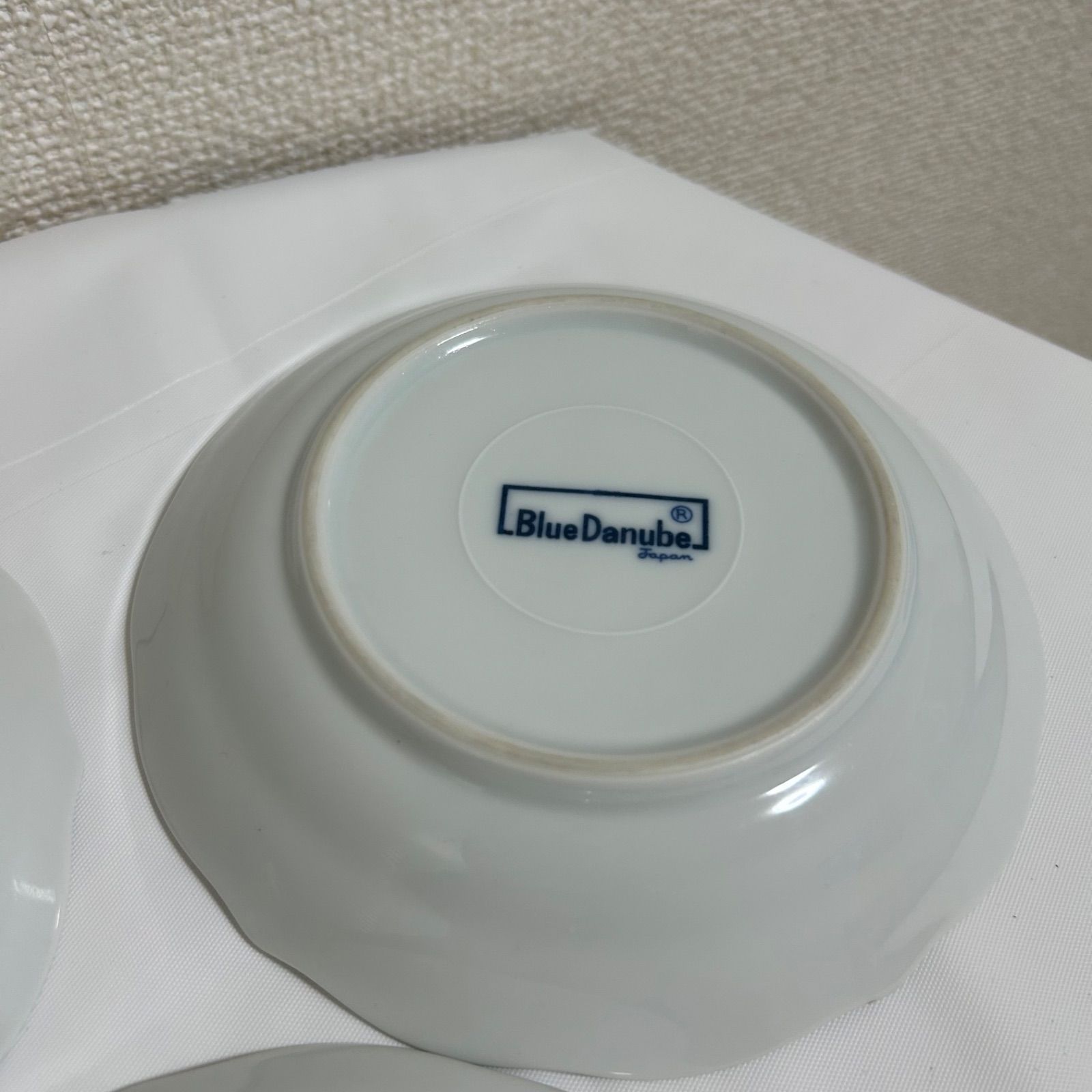 BlueDanube 青い花柄の陶磁器皿3枚セット blue danube ブルー