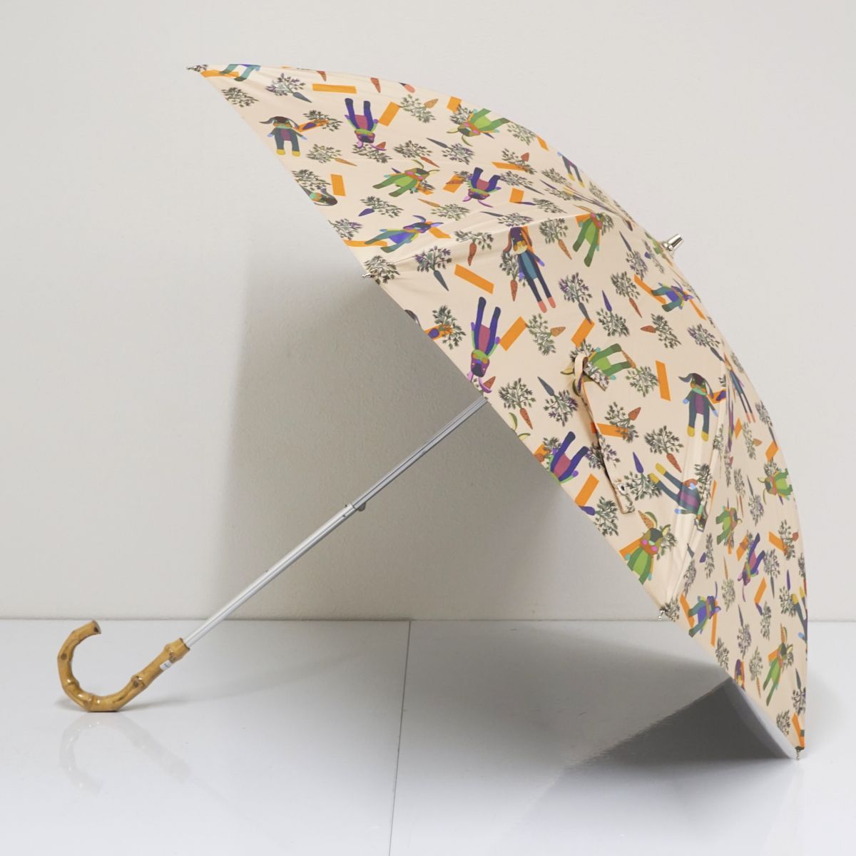 mannine マンナイン 晴雨兼用日傘 USED美品 個性的 イラスト ブランド