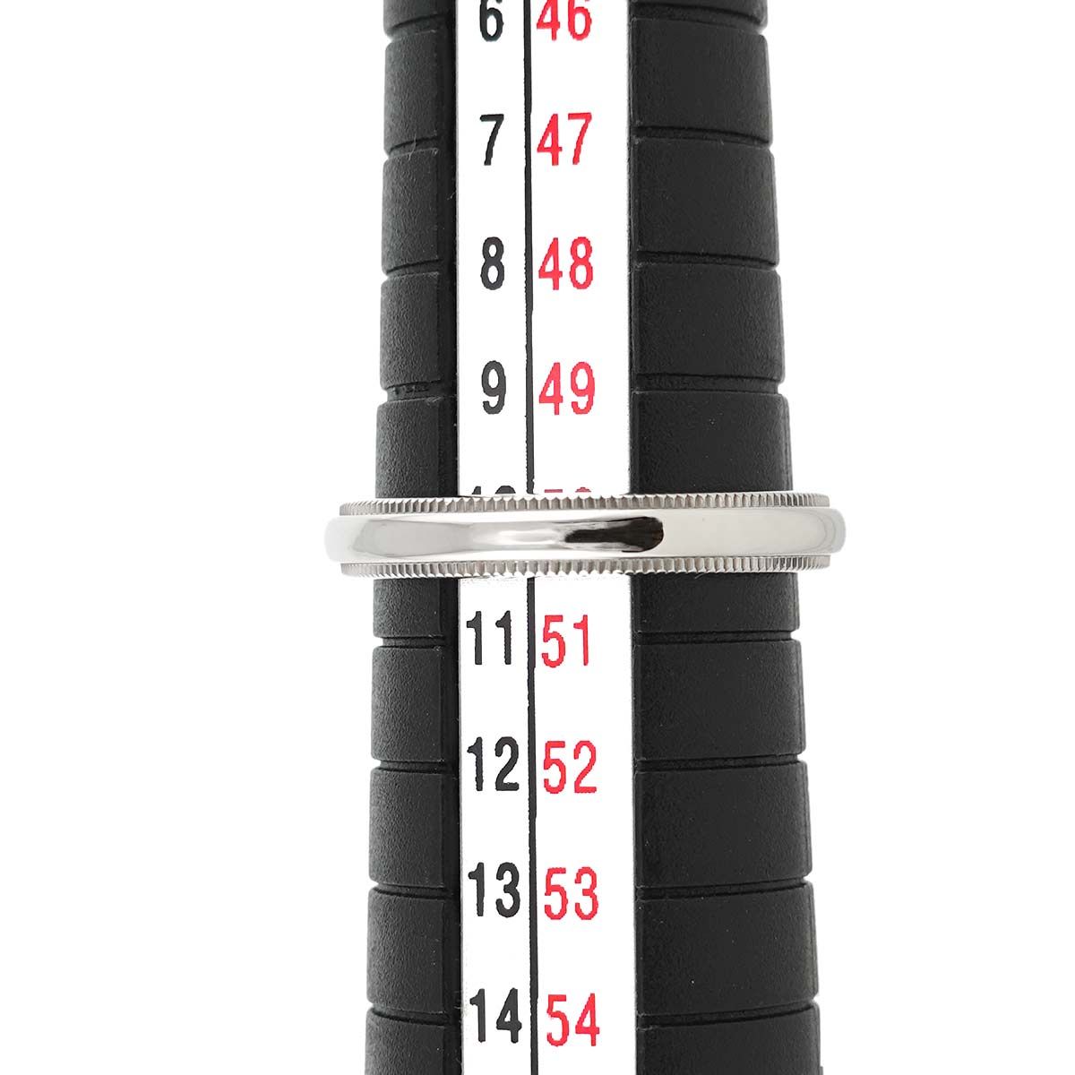 ティファニー TIFFANY&CO. ミルグレイン 10号 リング 幅3mm Pt