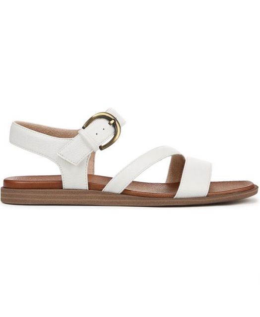 ファッションブランド ソウルニュトライザー レディース サンダル シューズ Jayvee Ankle Strap Sandals White Faux Leather
