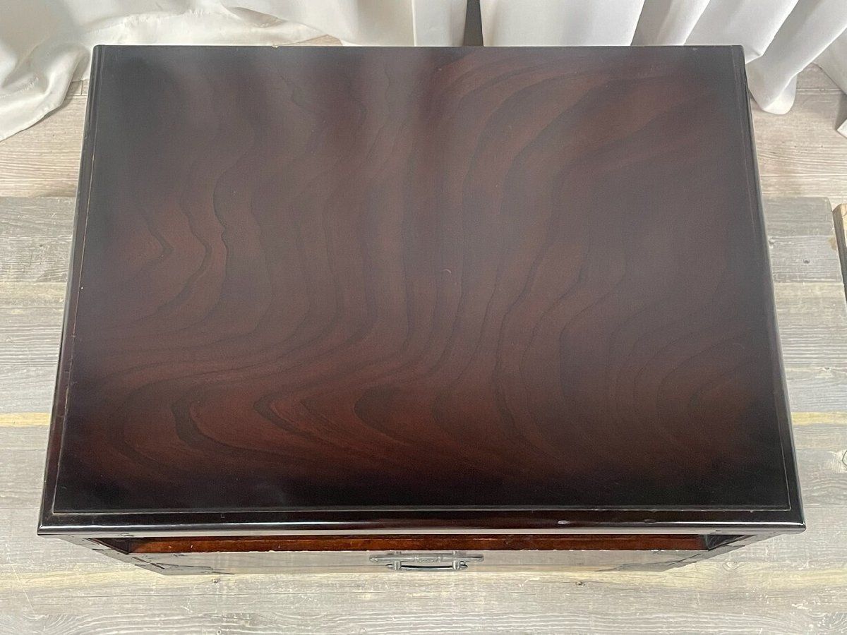 GQ32 民芸家具 時代箪笥調 サイド テーブル ナイト テレビ台/神奈川県