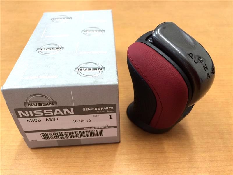新品 日産純正 R35 GT-R GTR ニスモ シフトノブ レザー レッド ブラック Nissan Nismo Shift Knob Red Black Leather New OEM Genuine JDM