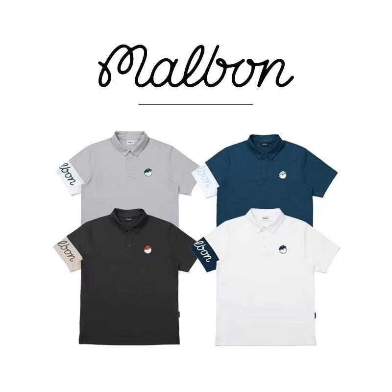 新品】希少 10％OFF〜＊Malbon Golf マルボンゴルフ 半袖