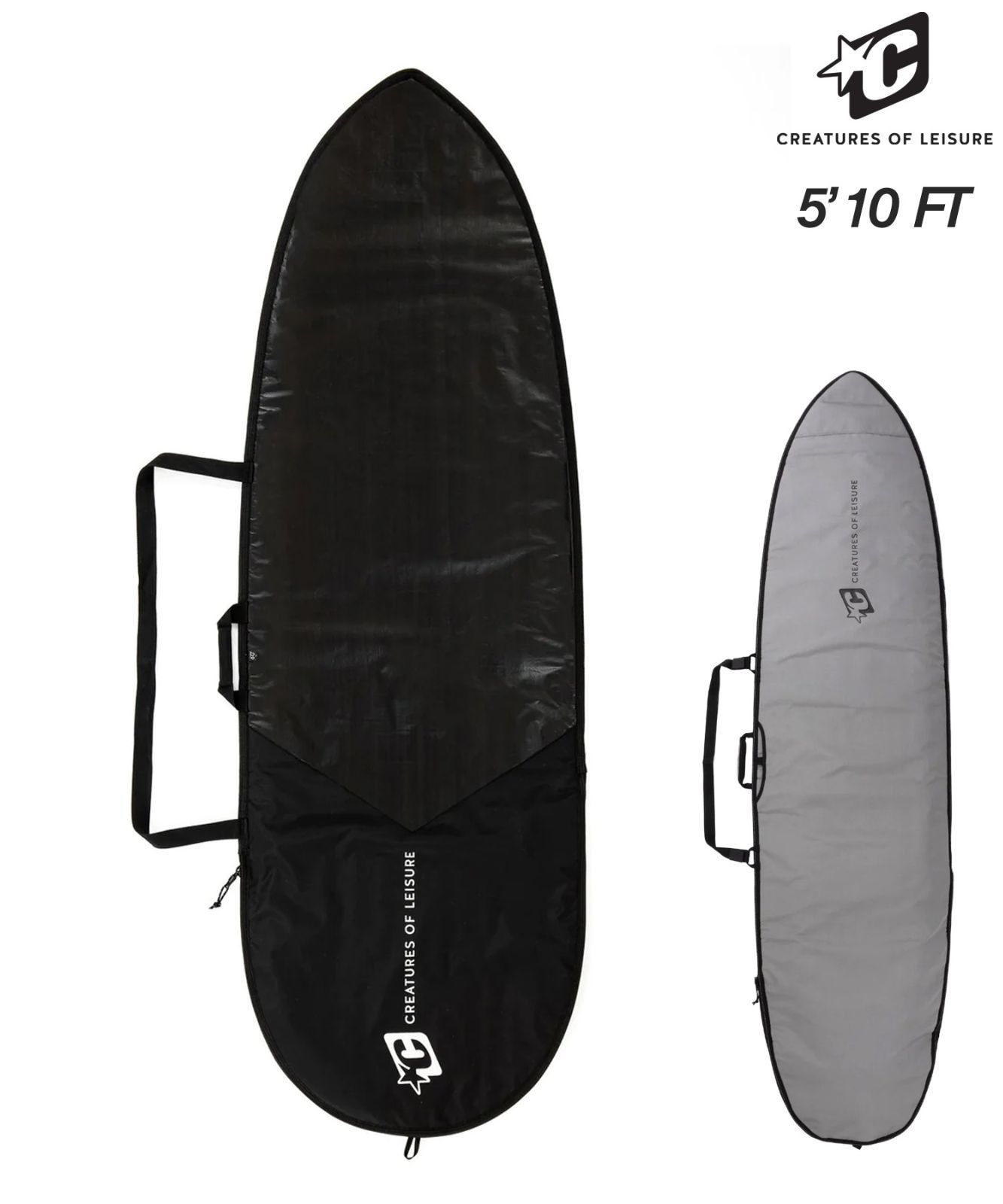 CREATURES『RETRO/FISH ICON LITE』5'10\" Icon Fish - Retro Two Piece Traction Pad – Creatures of