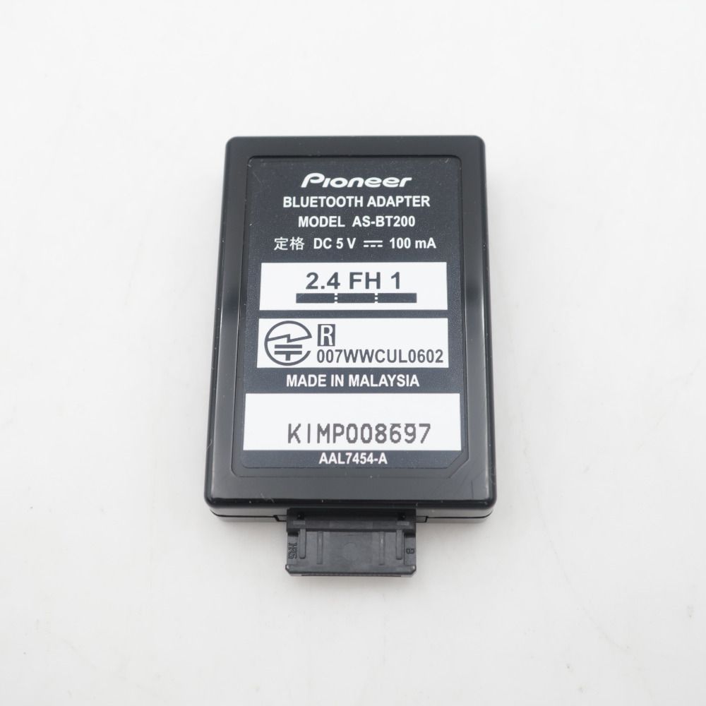 Pioneer AVマルチチャンネルアンプ Bluetoothアダプター AS-BT200　美品 ☆Pioneer AVマルチチャンネルアンプ VSA-1021⁄VSA-921⁄VSX-821用