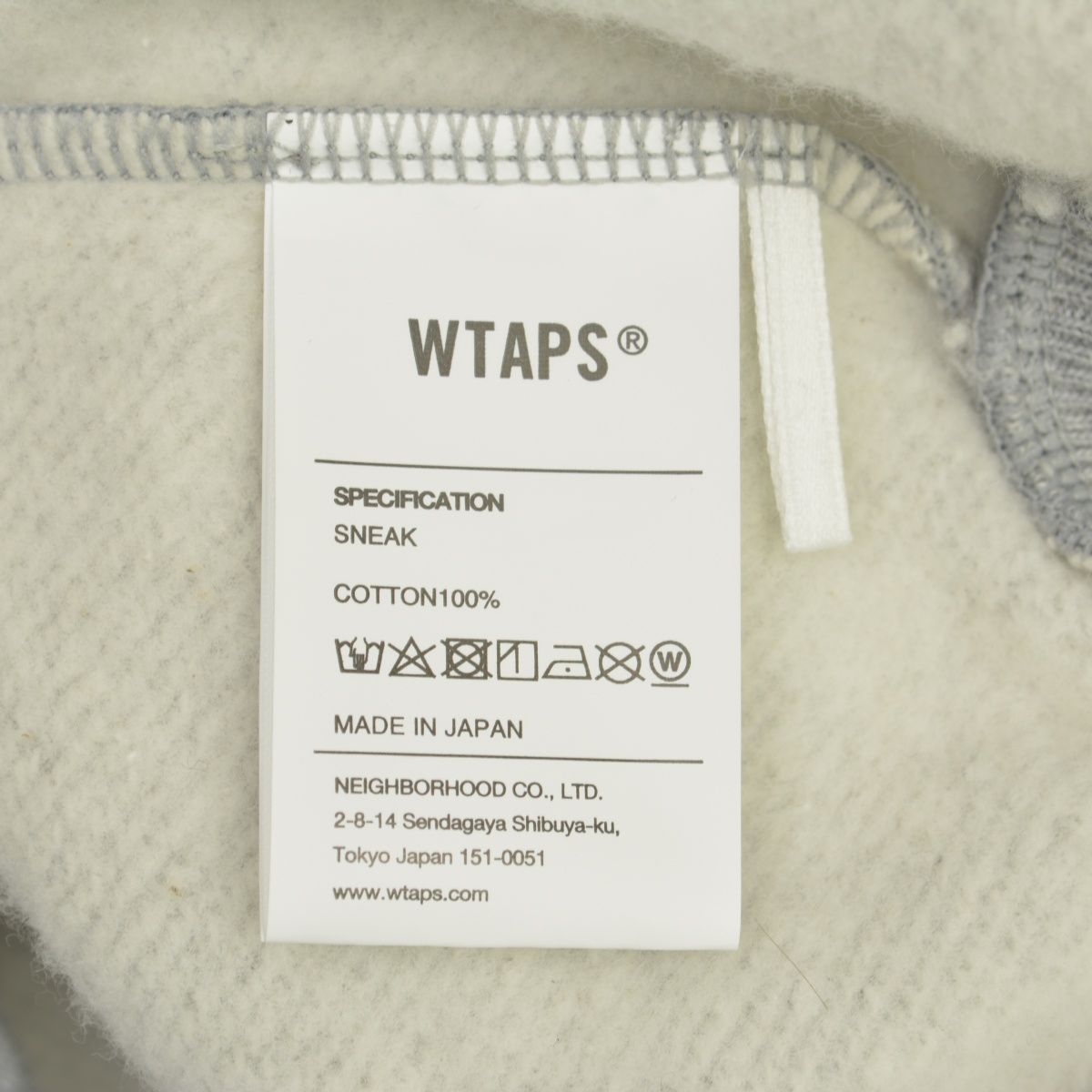 WTAPS】24AW 242ATDT-HPM04S WTVUA / HOODY / COTTONスウェット 