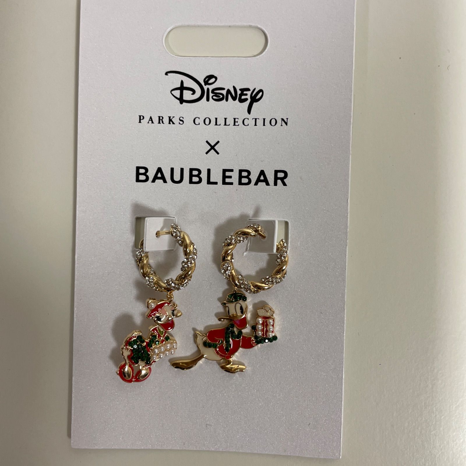 Disney バウブルバー コラボ ドナルド デイジー ピアス 並行輸入品