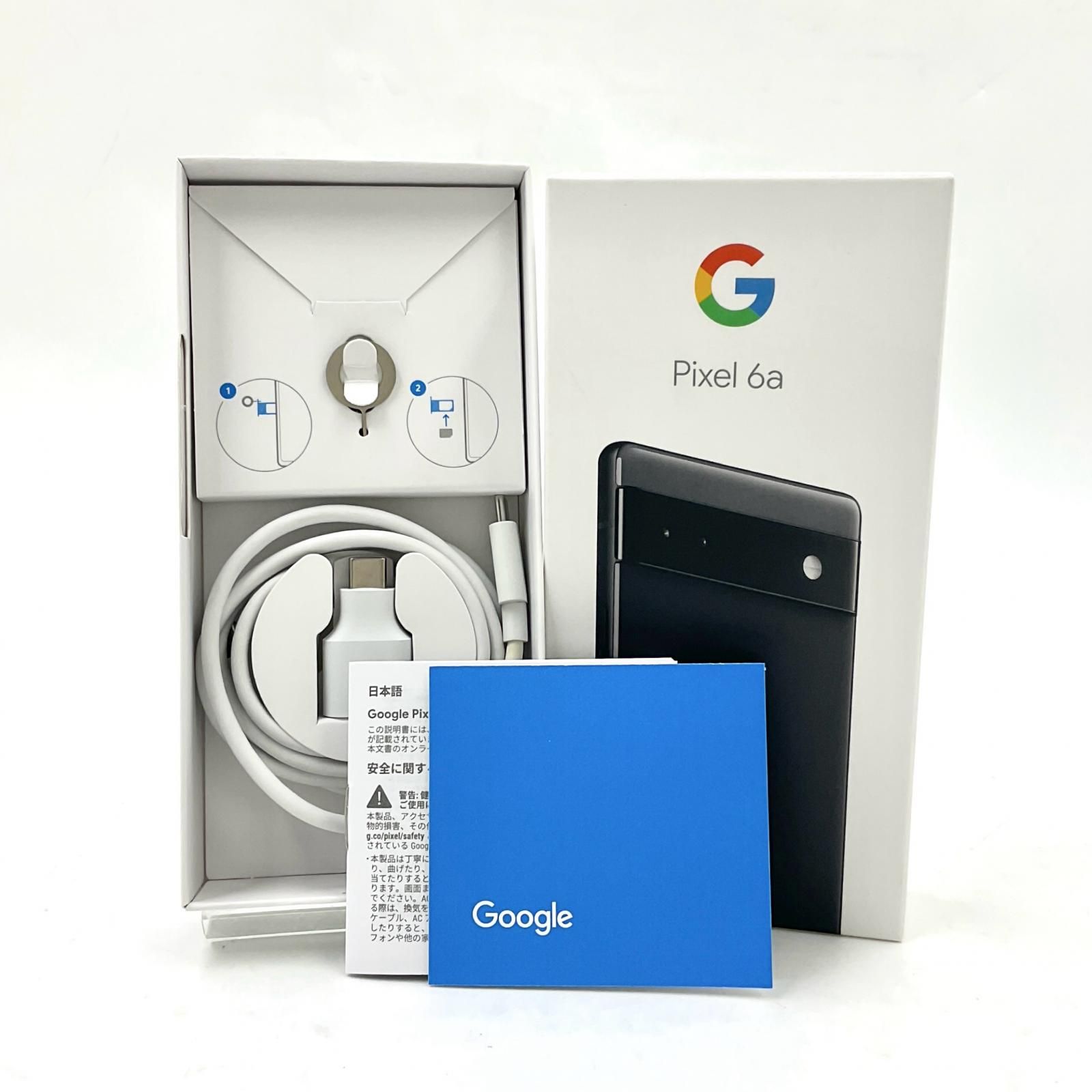Google Pixel 6a 128GB Charcoal SIMフリー GB17L 白ロム 動作