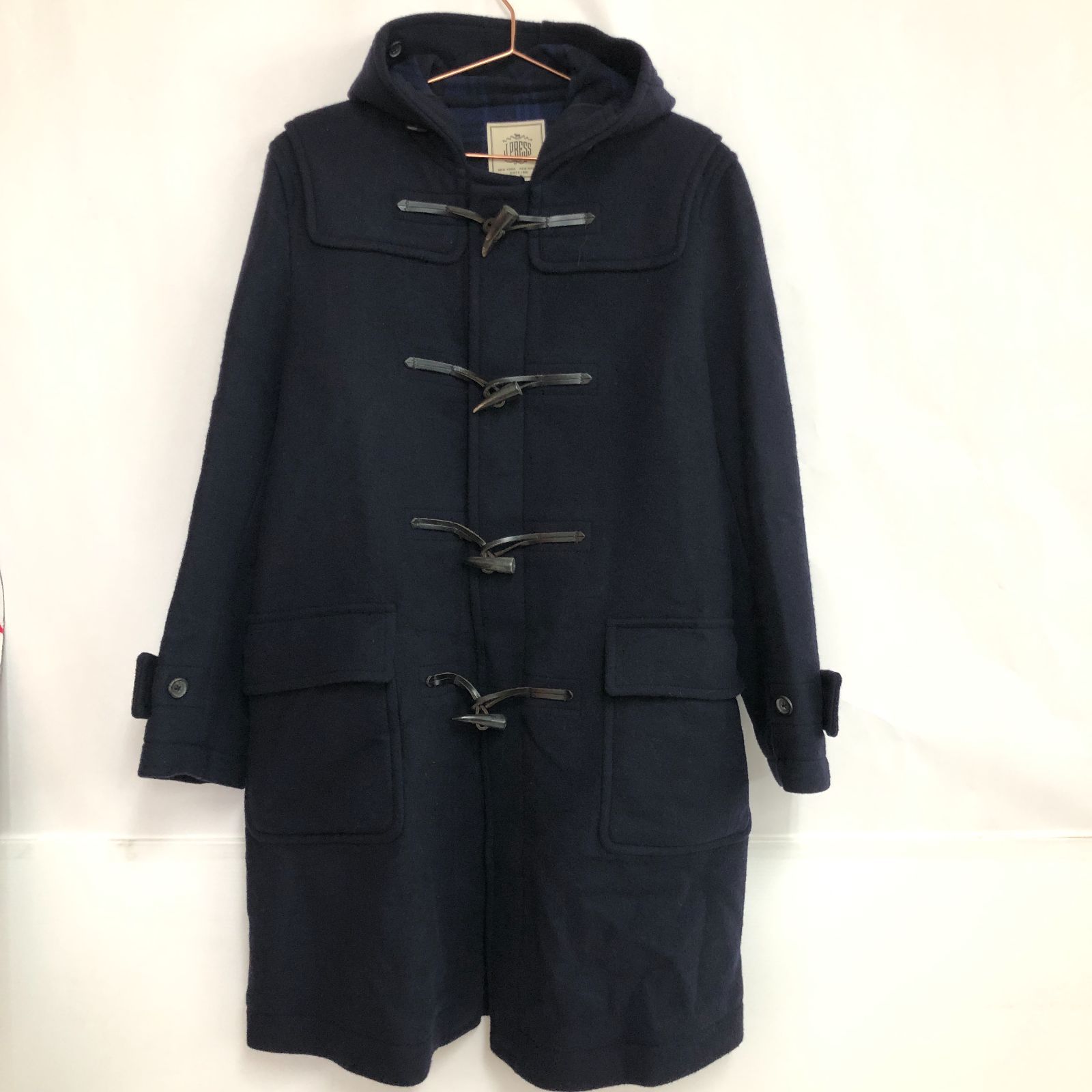 J.PRESS ネイビー ダッフルコート Lサイズ ジェイ プレス メン J.PRESS