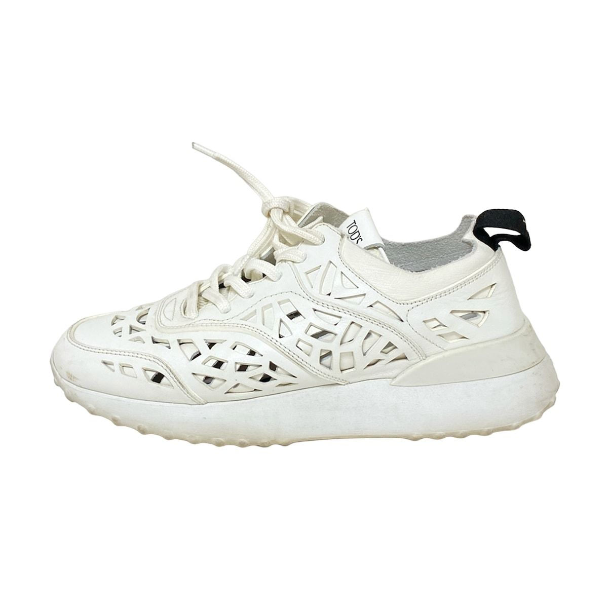 とー TOD'S(トッズ) スニーカー 36 レディース - 白 パンチング