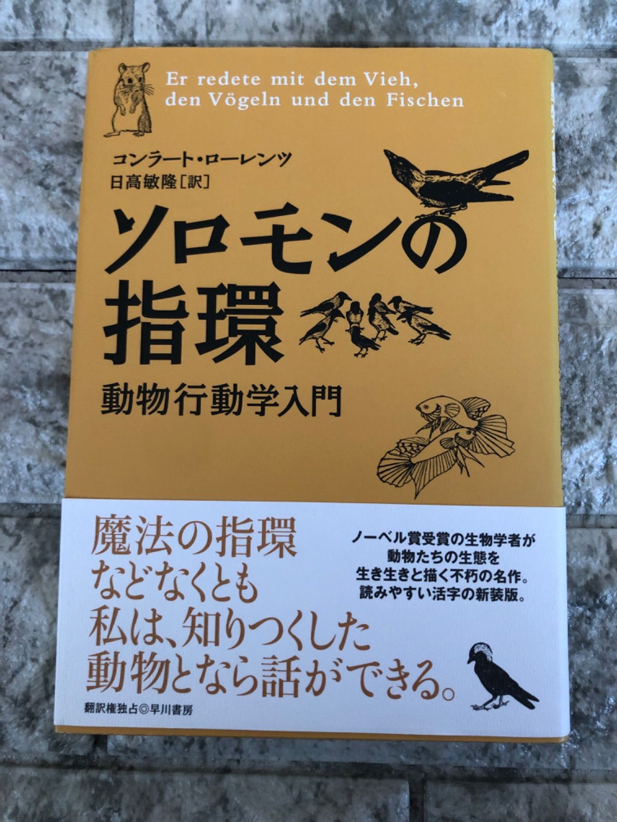 ソロモンの指環―動物行動学入門　メルカリ　Book　a-101　HJ　Store【防水仕様】