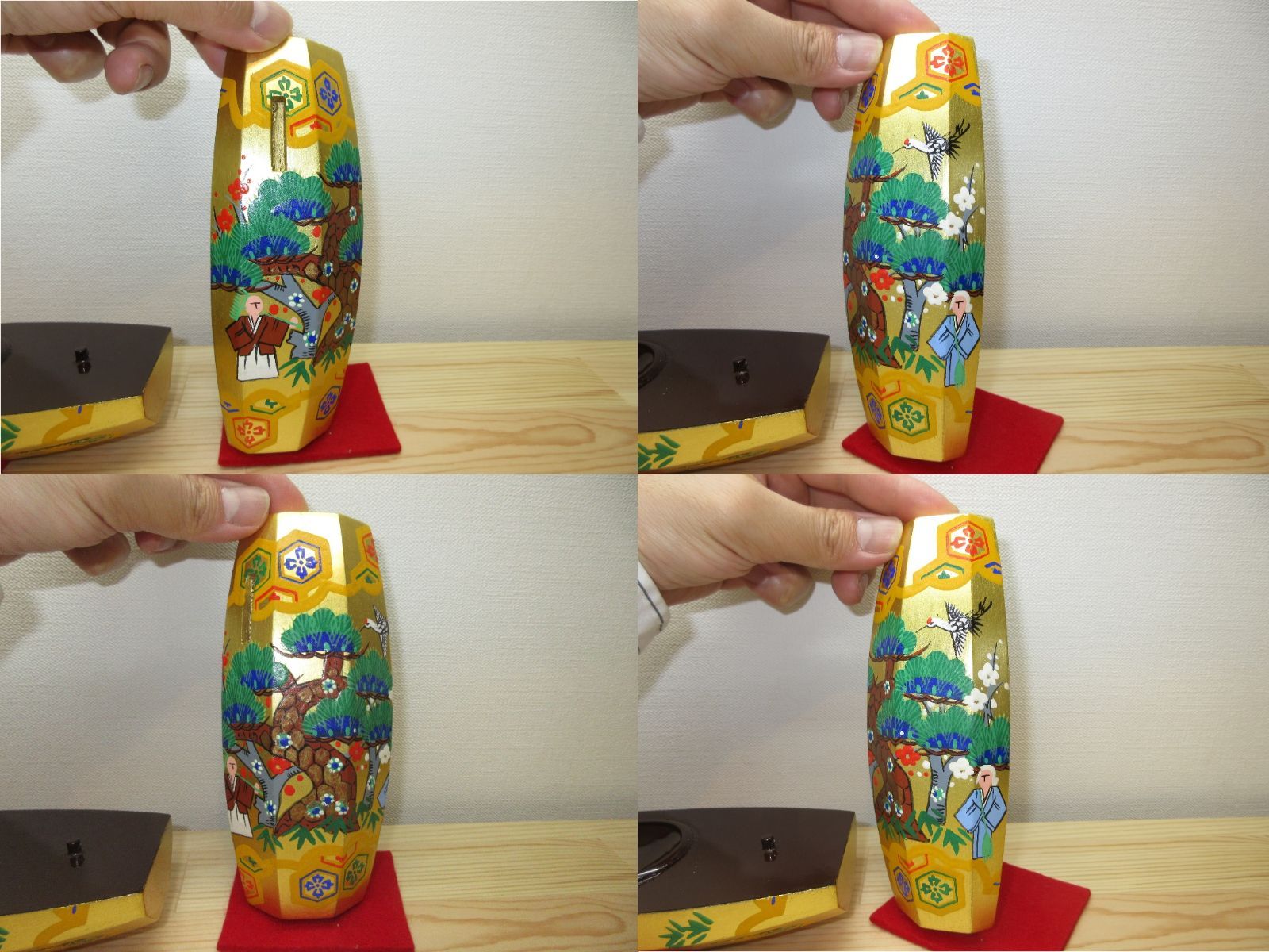 逢絢亭 茶道具 香合 ぶりぶり香合 木製 豊泉作 共箱入り