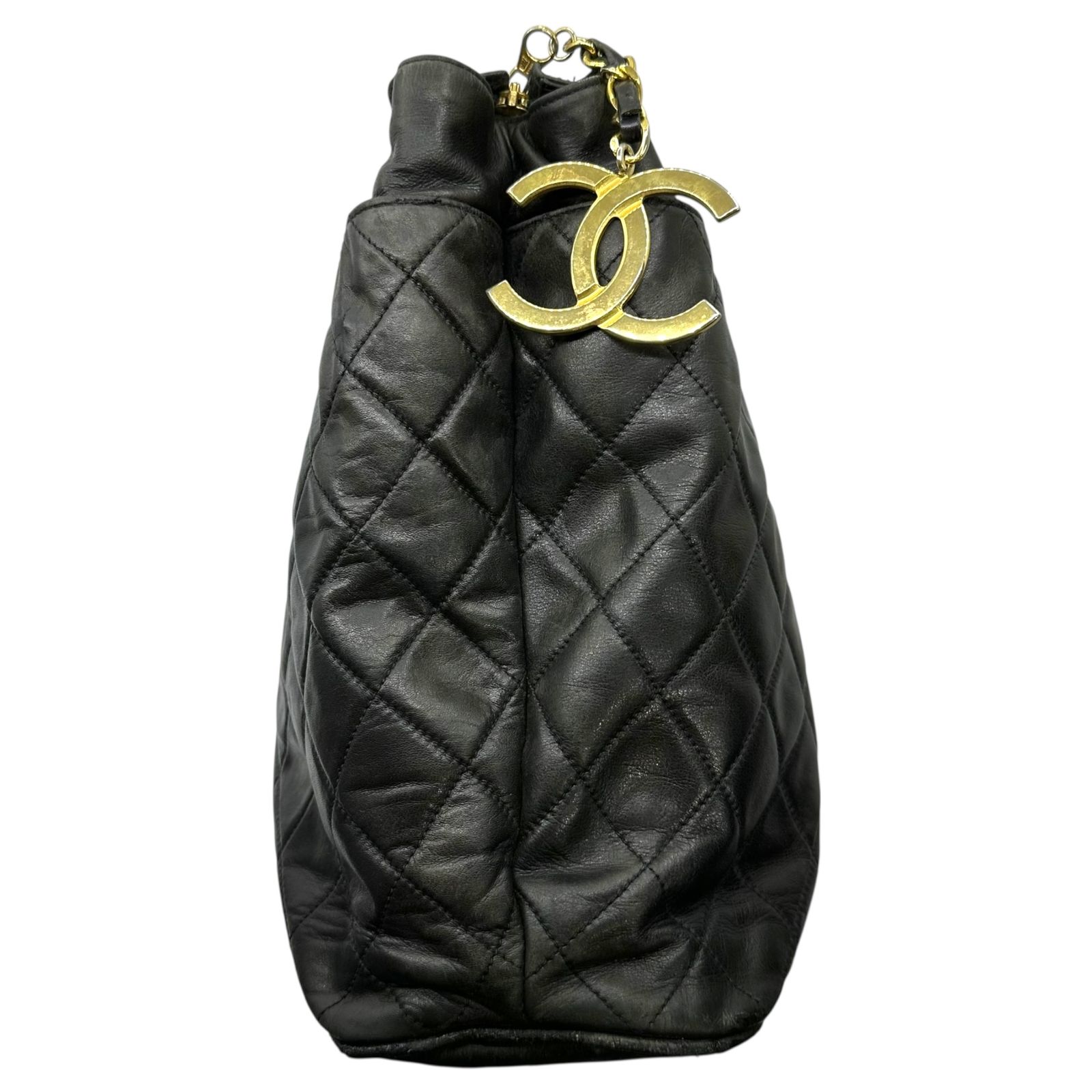 【CHANEL】vintage lambskin matelasse★ラムスキン マトラッセ シャネル】マトラッセ22 チェーンショルダー バッグ ラムスキン