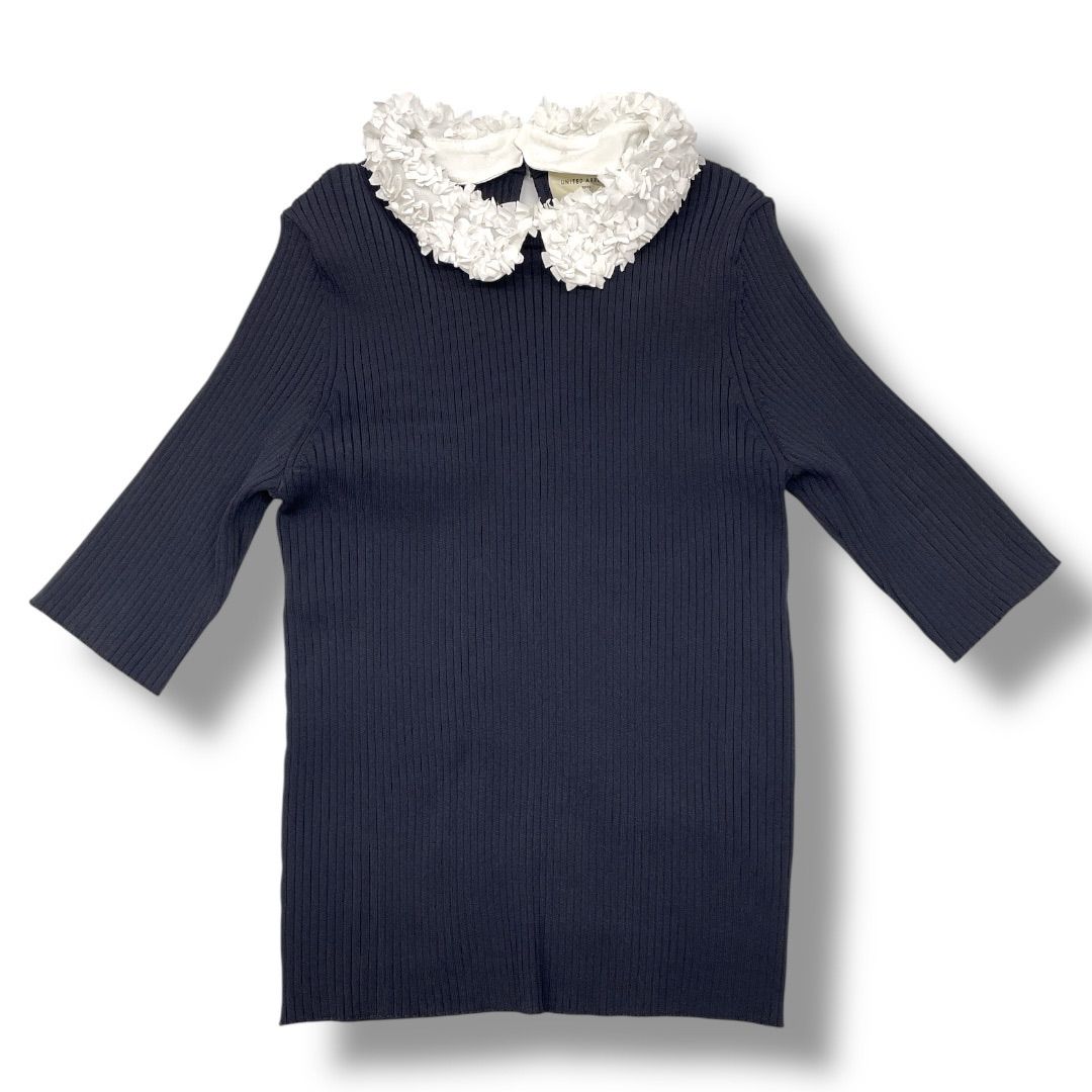 【今期タグ付き新品】ユナイテッドアローズ　半袖ニット　ブラック UNITED ARROWS - ユナイテッドアローズ 美品 ガーター ニット