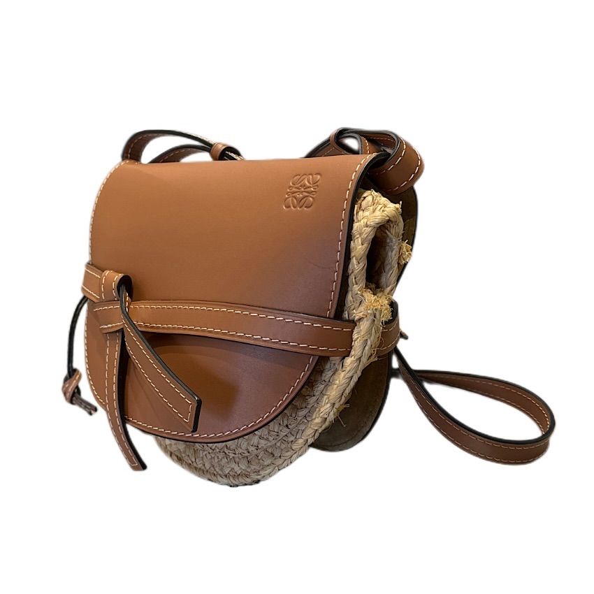 お値下げしました‼️LOEWE ロエベ ゲートバッグ ミニラフィア
