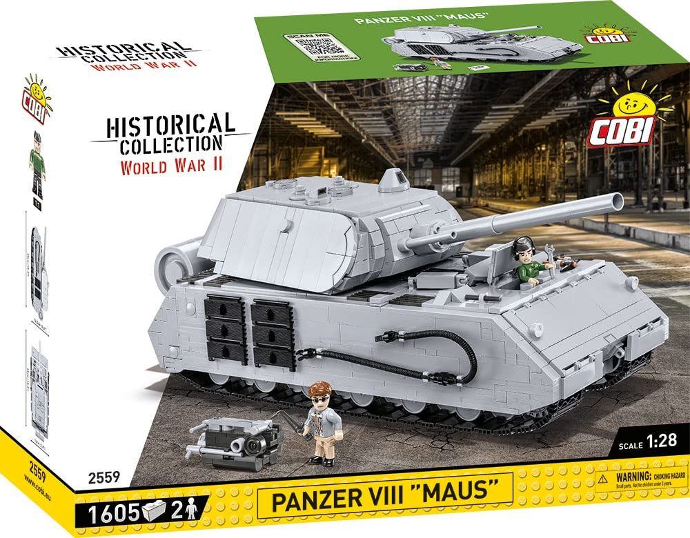 アウトレット品 戦車模型 VIII号戦車 マウス 1|28スケール ドイツ軍モデル Cobi Historical Collection 超重戦車 188tの重量を再現 並行輸入品