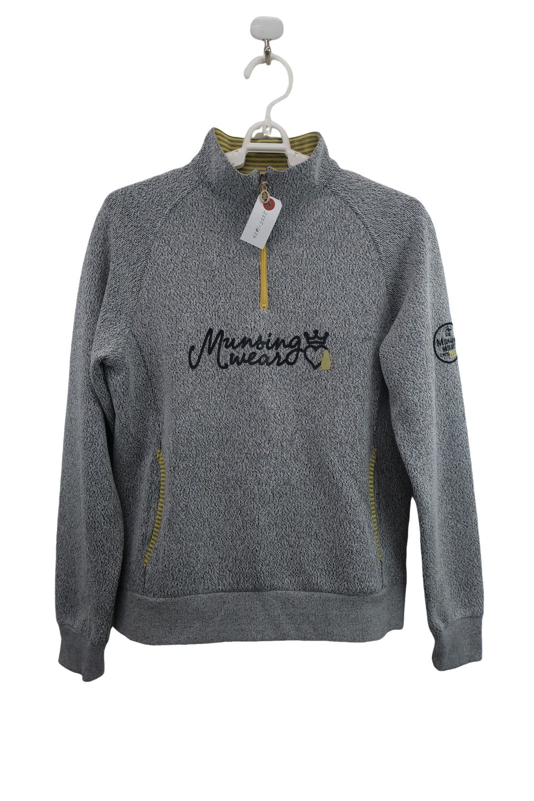 Munsingwear(マンシングウェア) ハーフジップセーター グレー Munsingwear(マンシングウェア) ハーフジップセーター グレー