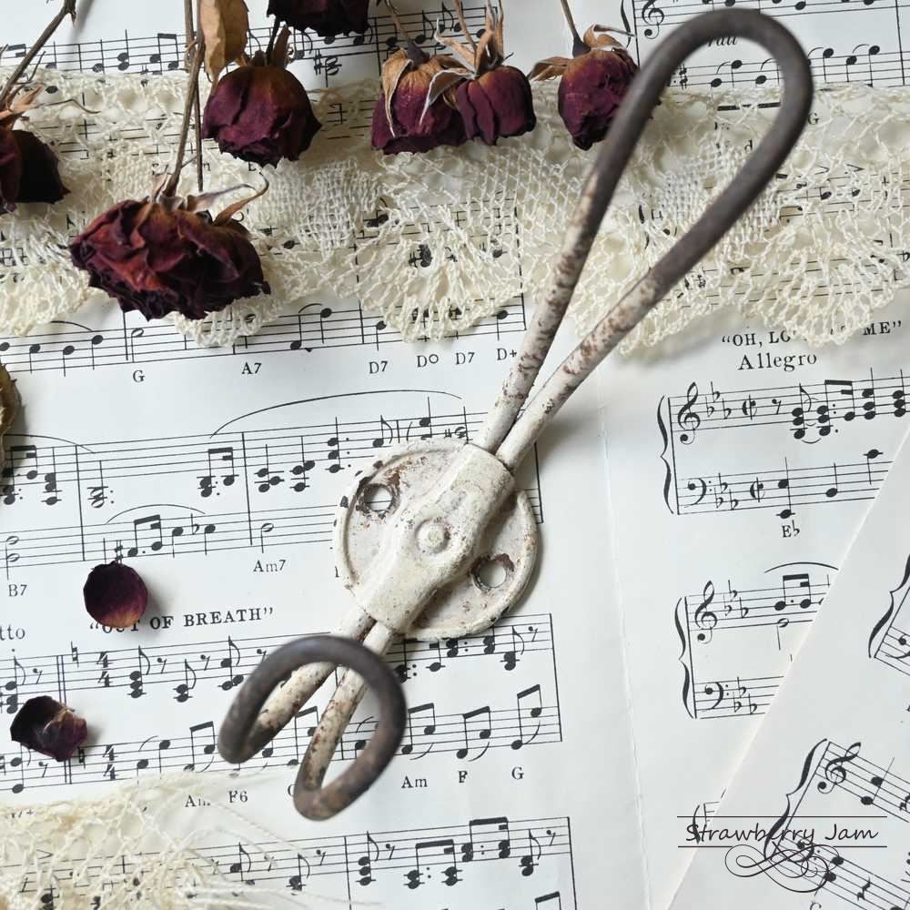 ICO-213 送料込！フランスアンティーク コートフック フック