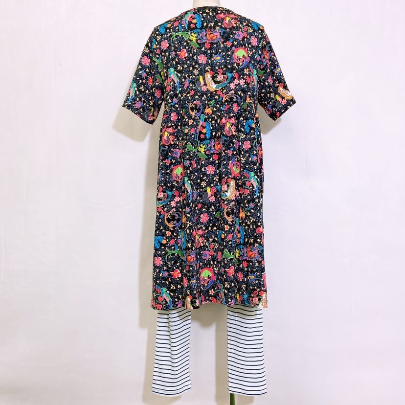 新品タグ付き】Wacoal tsumori chisato SLEEP ワコール ツモリチサトスリープ パジャマ ルームウェア ナイトウェア  上下セット セットアップ チュニック ストレッチパンツ 総柄 マーメイド ボーダー 肌に優しいパジャマ 綿100％ - メルカリ